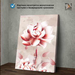 Картина karTTina "НЕЖНЫЕ ЦВЕТЫ", 150 см х 70 см