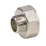 Переход латунь никель Ду 15х10 (1/2"х3/8") ВР/НР VALFEX VF.592.N.012.038