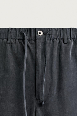 ZARA СТРУЯЩИЕСЯ БРЮКИ RELAXED FIT, ИНДИГО