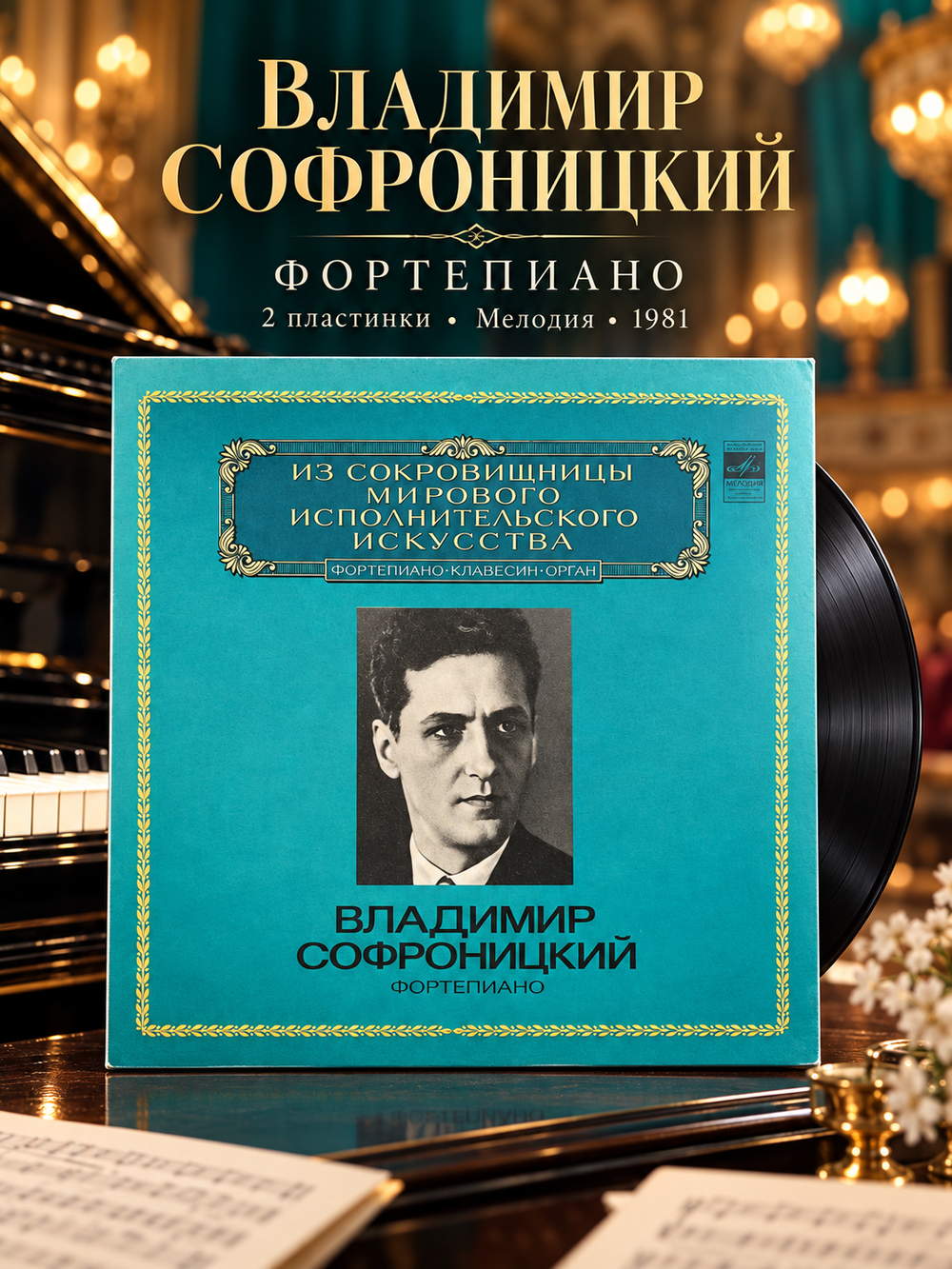 2 LP Владимир Софроницкий - Фортепиано. Из Сокровищницы Мирового Исполнительского Искусства. 2 Виниловые пластинки 12 дюймов. Мелодия СССР 1981 год.