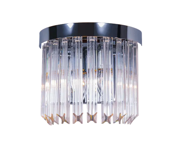 Бра NewRgy W5731R/2 CHROME+CLEAR, 2×40 Вт, хромированное и прозрачное