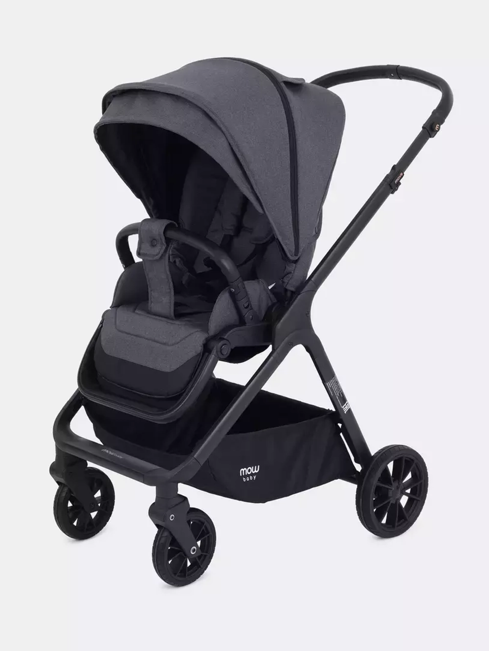 Коляска детская MOWBaby "MOVE" MB402 2в1 Carbon (2023)