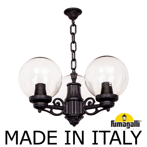 Уличный подвесной светильник Fumagalli GLOBE 250 G25.120.S30.AXF1R