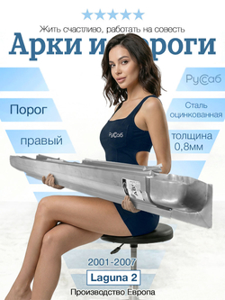 Порог правый Renault Laguna 2001-2007 (Potrykus)