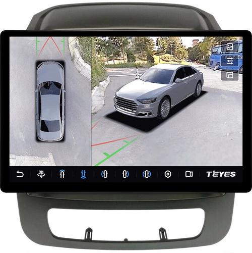 Магнитола для KIA Sorento 2 XM 2012-2020 (отдельный экран климата, со штатной КЗВ) - Teyes CC3-2K-360 монитор 13" 2K QLED на Android 10, Быстрая, CarPlay, 4G SIM-слот, 4 камеры в комплекте
