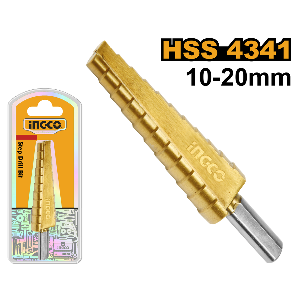 Сверло ступенчатое INGCO AKSDS102033 INDUSTRIAL 10-20 мм