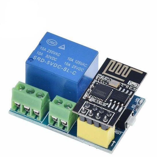 Реле с разъемом для установки ESP8266 ESP-01/S