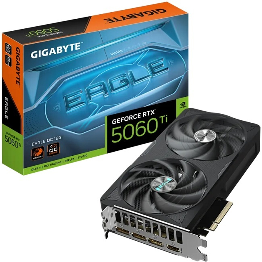 Видеокарта GIGABYTE GeForce RTX 5060 Ti EAGLE OC 16GB (GV-N506TEAGLE OC-16GD)