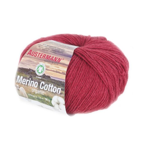 Пряжа Austermann (Аустерманн) Merino Cotton organic / уп.10 мот. по 50 г, 230 м, 12019