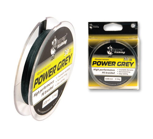 Шнур Akara Power Grey 30 м, 0,08