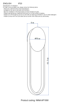 Бра Crystal Lux NINA AP18W LED BRASS