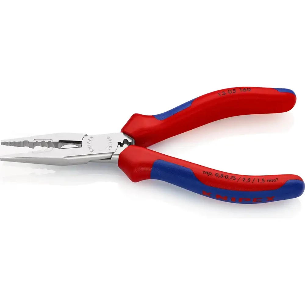 Плоскогубцы для монтажа проводов хромированные 160 мм Knipex 13 05 160