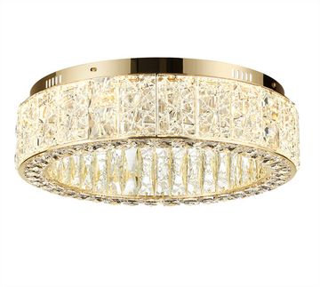 Потолочная хрустальная светодиодная люстра 60W 3700К 5071/60CL золото Version Odeon Light