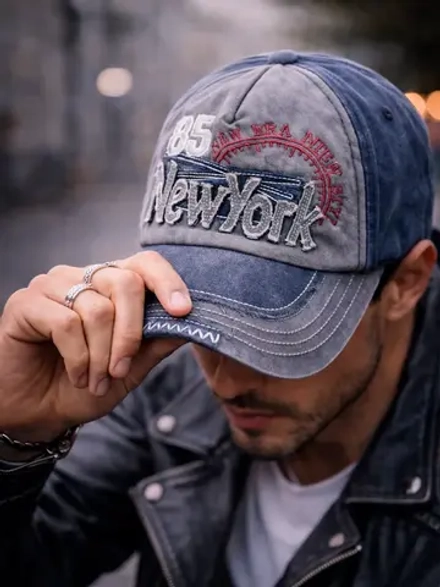 Бейсболка джинсовая New York