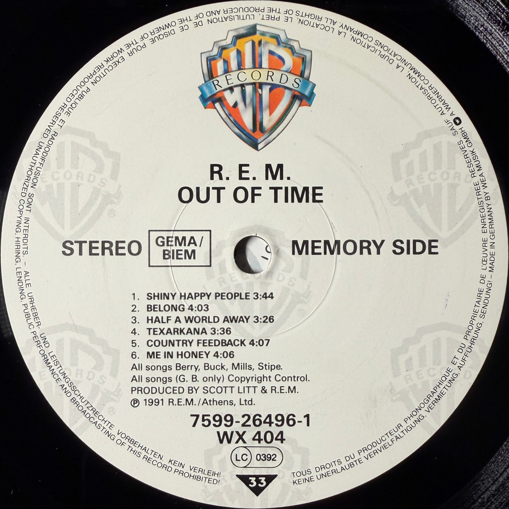 R.E.M. - Out Of Time (Германия 1991г.)