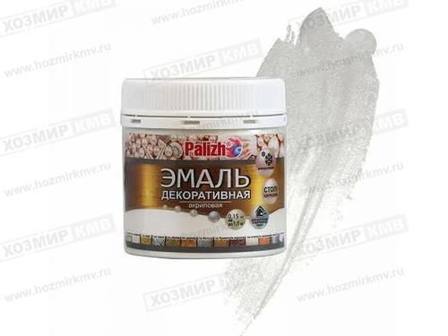 DE-92-0,15 (Palizh) эмаль Декоративная акриловая БЕЛЫЙ ЖЕМЧУГ 0,15 кг