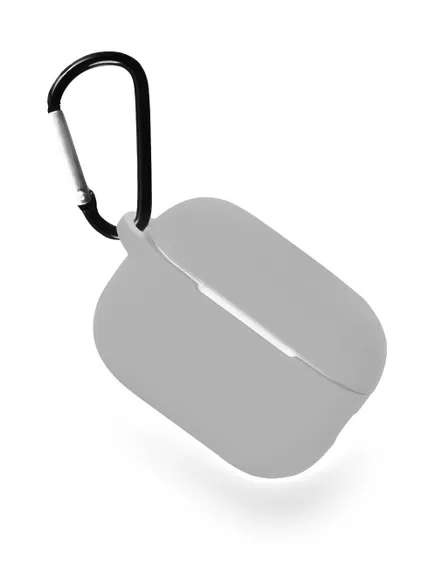 Чехол силиконовый Gurdini Silicone Case с карабином для AirPods Pro 2 Серый