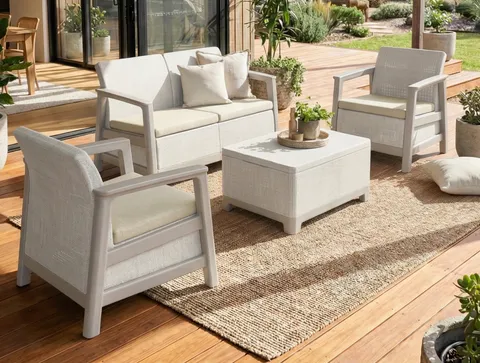 Keter Комплект мебели Сканди (Scandi Linea 2 Seater Set)  светло бежевый