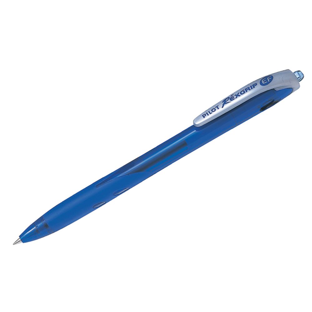 Ручка шариковая автоматическая Pilot Rex Grip, синяя, 0.5мм, грип