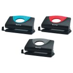 Дырокол до 10л, Berlingo, пластиковый, Office Soft, с линейкой, ассорти, 1шт