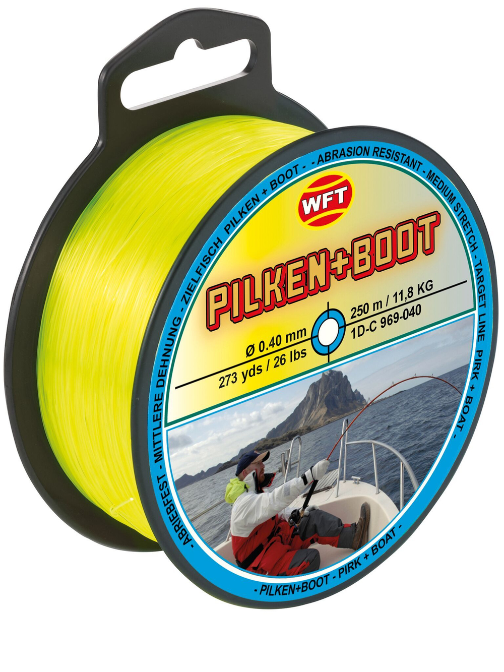 Леска монофильная WFT Zielfisch BOOT (КРУПНЫЙ ХИЩНИК) 250 м, 0,40 мм