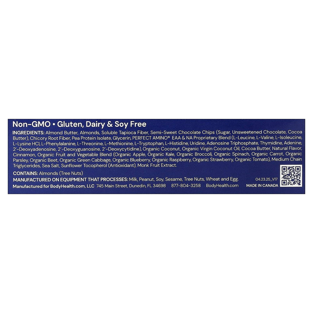 BodyHealth, Perfect Amino® Bar, батончик Blondie, 12 батончиков по 44 г (1,55 унции)