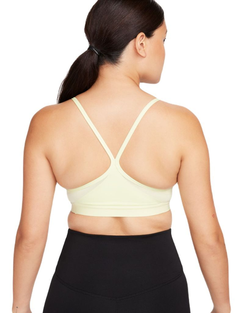 ТОП теннисный Nike Indy Bra V-Neck - зеленый
