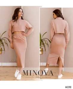 Костюм 2162-пудровый Minova