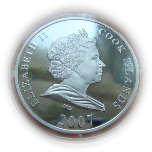 О-ва Кука 10 долларов 2007 Бразилия Статуя Христа-Искупителя Мировые памятники 3D СЕРЕБРО