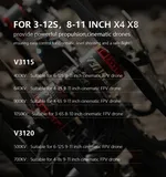 T-Motor Velox V3115 KV640 Cinematic, 4-8S, 9-11"