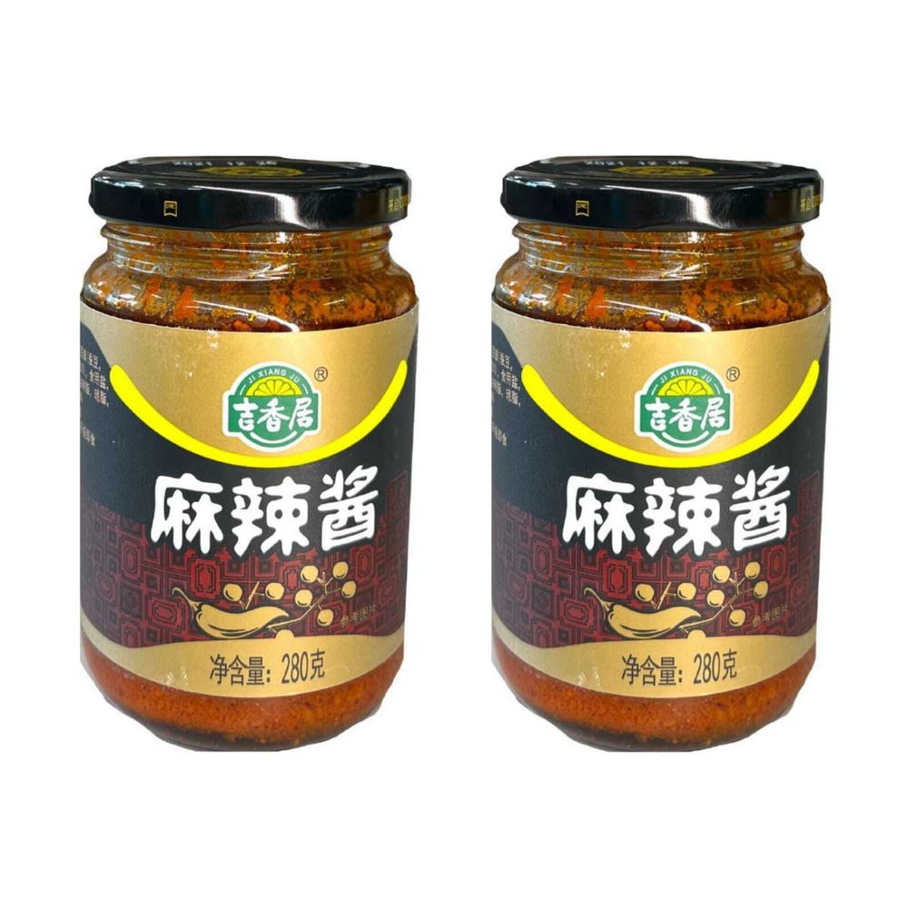 Соевая чили паста Ji Xiang Ju ароматно-острая, 280 г, 2 шт