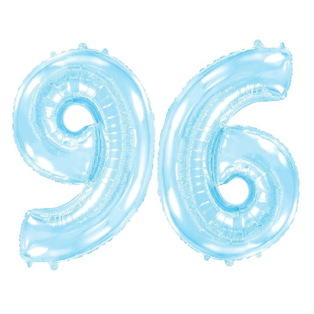 Цифра 6 голубой 40" Fm