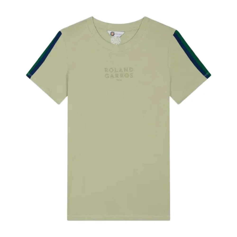 Женская теннисная футболка Roland Garros Color Lines - green