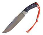 Нож Джокер, цельнометаллический, Bohler K340, микарта, голуб/оранж