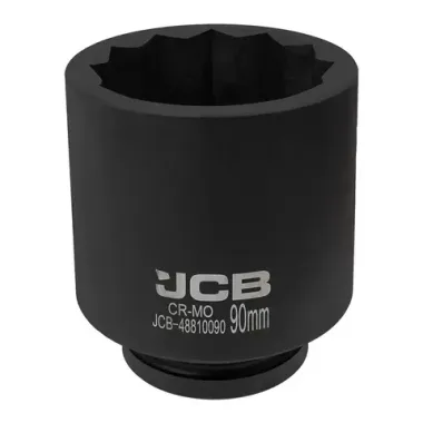 Головка ударная глубокая 1'', 90мм (12гр.) JCB JCB-48810090