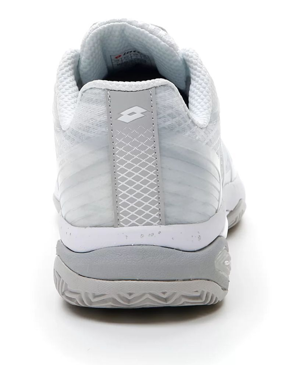 Женские Кроссовки теннисные Lotto Mirage 300 Clay - all white/silver metal 2