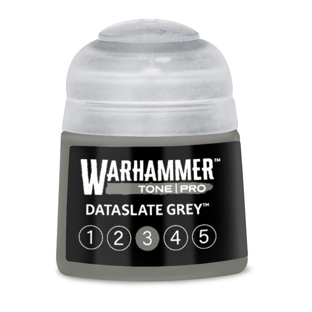 Набор красок Dataslate Grey — Warhammer Tone Pro, 5 × 12 мл (ПРЕДЗАКАЗ)