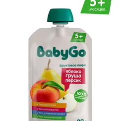 Пюре BabyGo Фруктовый салатик с 5 мес 90 г