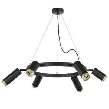 Люстра подвесная 6*GU10 LR01637387340 черный/золото Rullo Lightstar