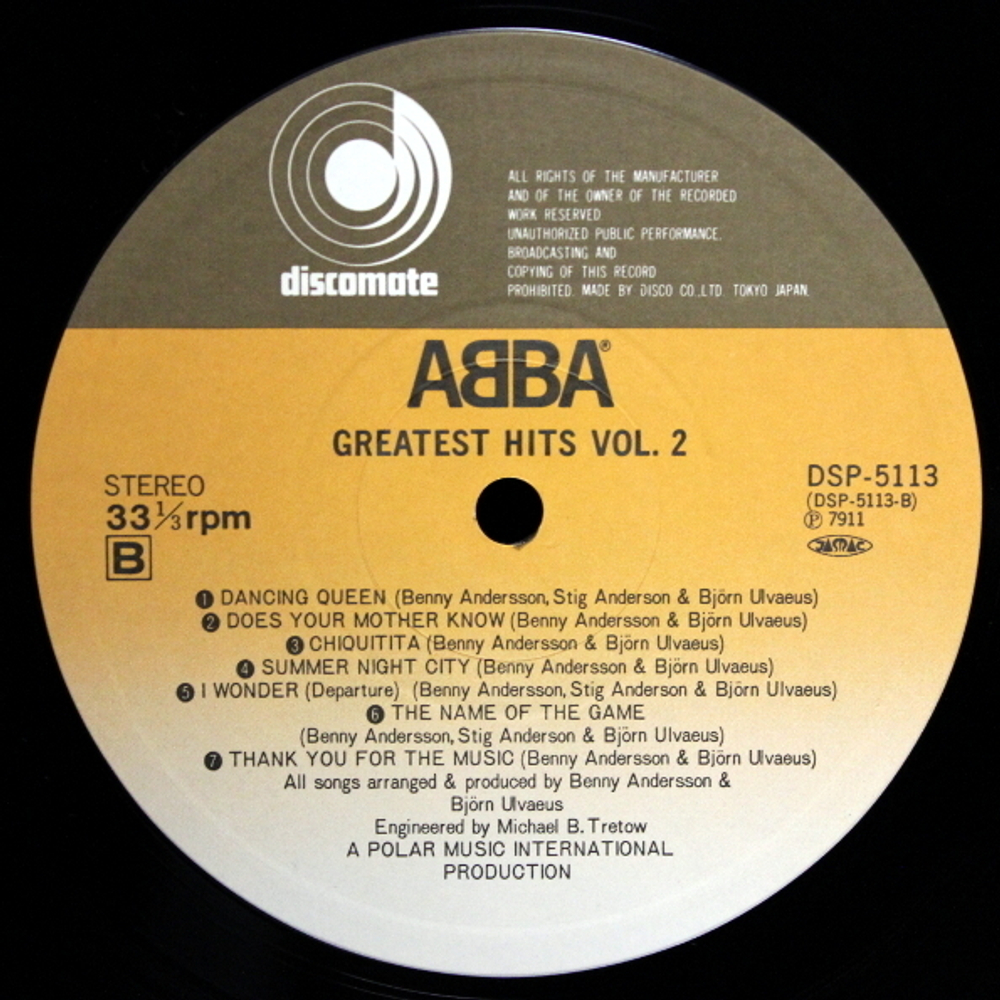 ABBA / Greatest Hits Vol. 2 (LP)