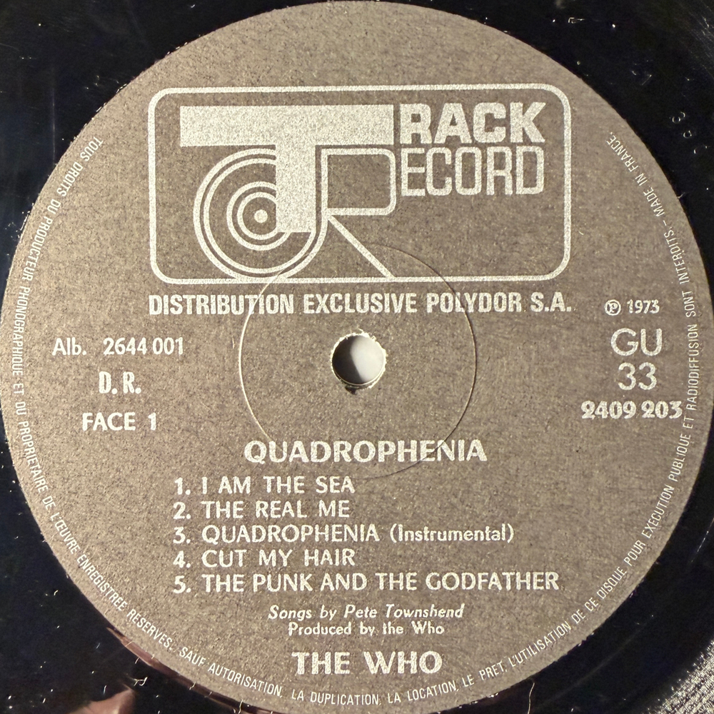 The Who ‎– Quadrophenia 2LP (Франция 1973г.)