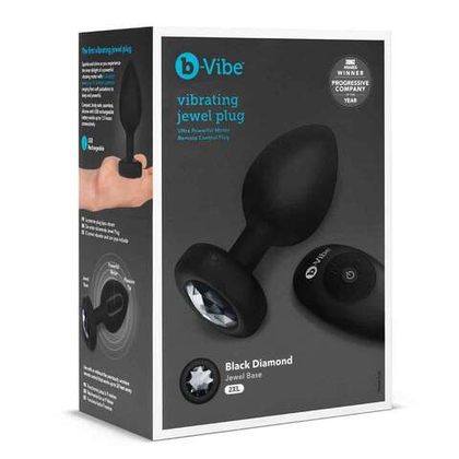b-Vibe Vibrating Jewel Plug XXL - Анальная вибропробка