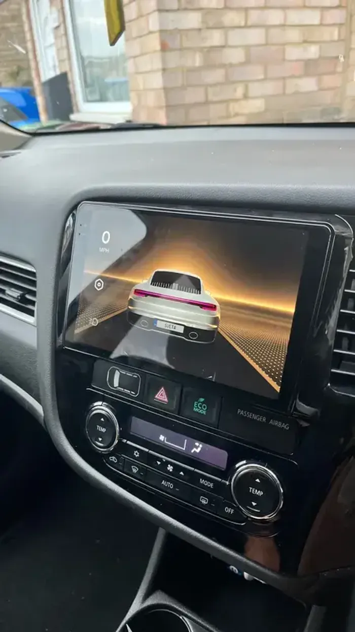 Магнитола для Mitsubishi Outlander 3 2012-2021 (правый руль) - Teyes CC3-2K-360 монитор 9.5" 2K QLED на Android 10, Быстрая, CarPlay, 4G SIM-слот, 4 камеры в комплекте