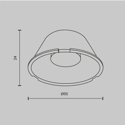 Линза ⌀50mm 24° для Фокус / Focus Led 12Вт, LensD49-24. TM Maytoni