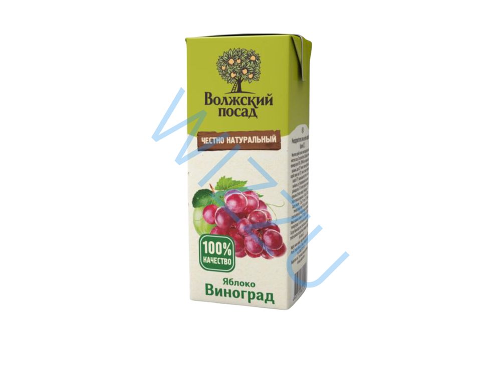 Нектар Волжский посад яблочно-виноградный 0.2л