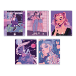 Тетрадь А5, 48л. клетка "Instagram girls (Эксклюзив)" (Эксмо)