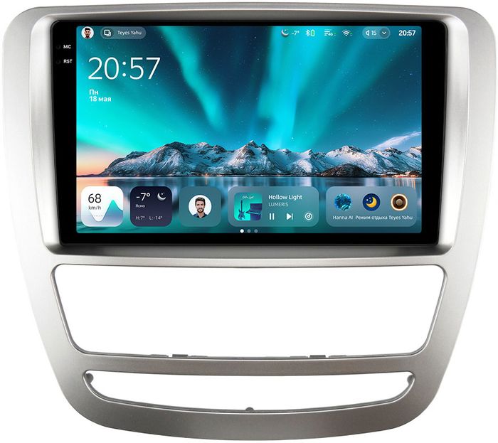 Магнитола для Sollers ST6 (ШГУ монохром), JAC T6 - Teyes CC4 монитор 9.2" 2K QLED на Android 14, Быстрейшая, Snapdragon 680, DSP, CarPlay, 4G SIM-слот