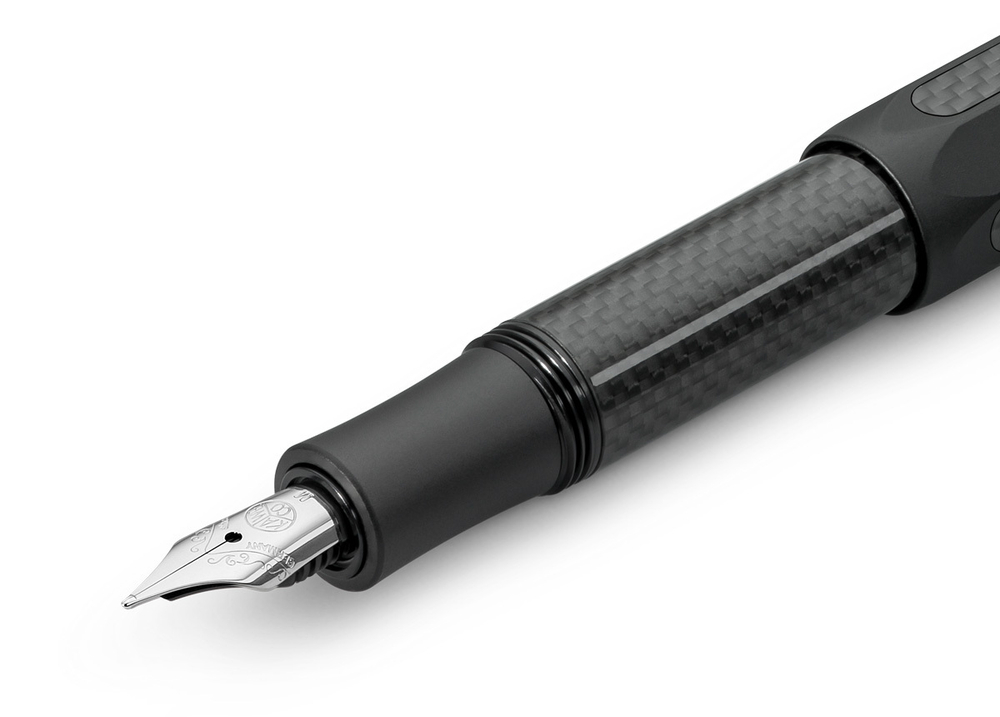 Перьевая ручка Kaweco AC SPORT Black EF (10002277) 0.5 мм, черный алюминиевый корпус с карбоновыми вставками