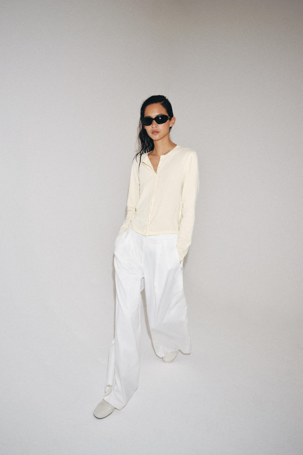 ФУТБОЛКА ИЗ 100% ХЛОПКА НА ПУГОВИЦАХ — ZARA