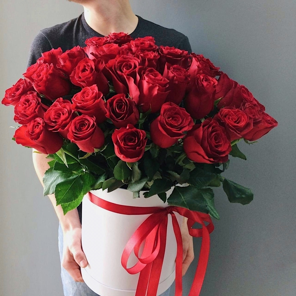 51 Роза в аквабоксе